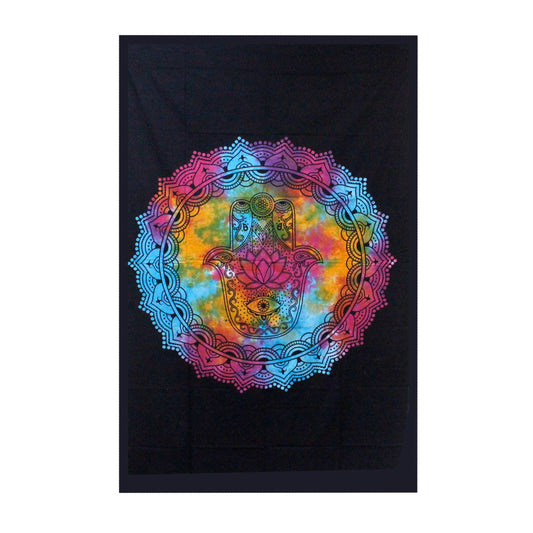 Tie-Dye Hamsa Large Wall Hanging