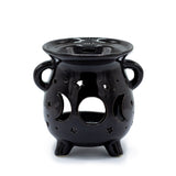 Black Moon Phase Cauldron Oil Burner