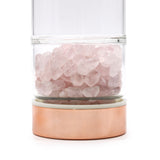 Rose Quartz Crystal Tea Infuser Bottle