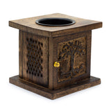 Large Mango Box Oil Burner - Tree of life