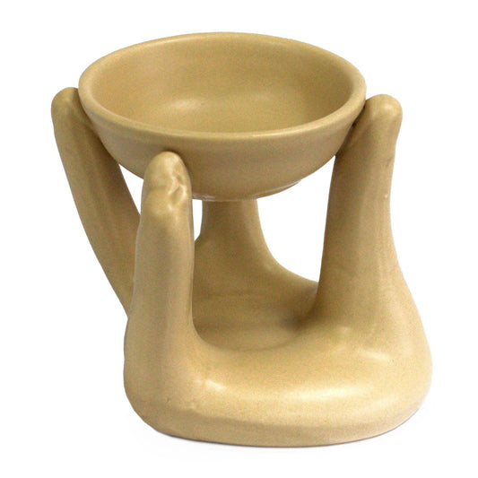 Tan Helping Hands Oil Burner