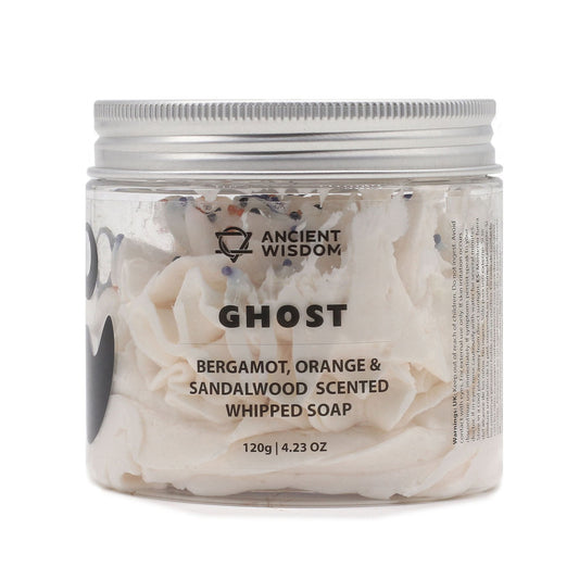 Ghost Whipped Soap 120g with bergamot orange and sandalwood scent