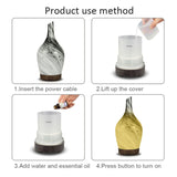 Aroma Atomiser - Glass Abstract Grey