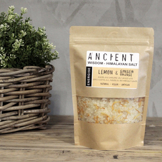Energise Himalayan Bath Salt Blend 500g - Lemon, Ginger & Orange