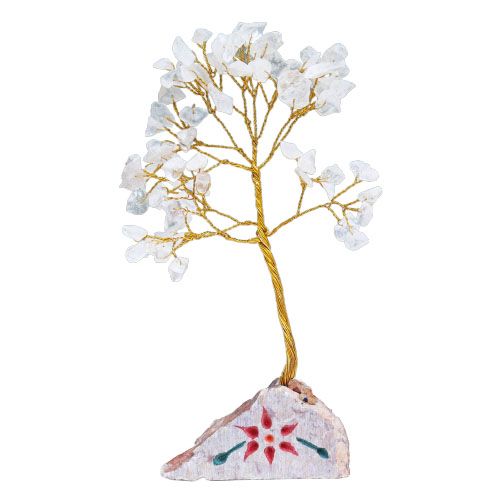 Clear Quartz Crystal Tree - 80 gemstones