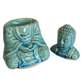 Blue Sitting Buddha Oil Burner