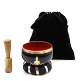 Buddha Black Singing Bowl Set- 10.7cm