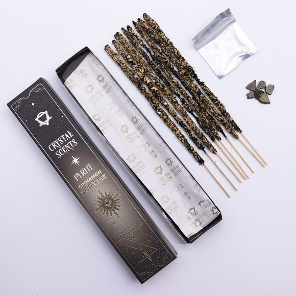 Pyrite Crystal Scents Cinnamon Smudge Incense Sticks