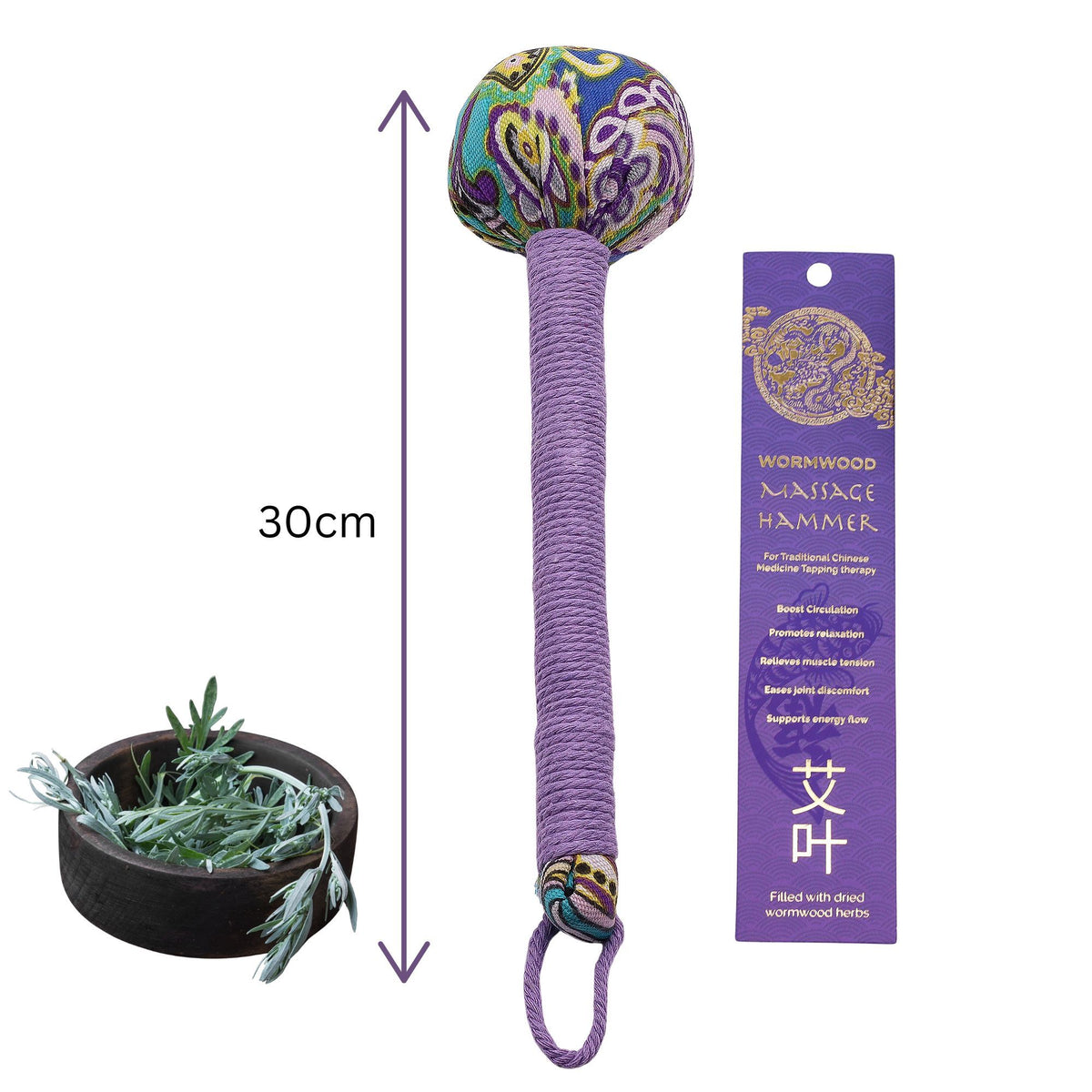Purple Wormwood Massage Hammer