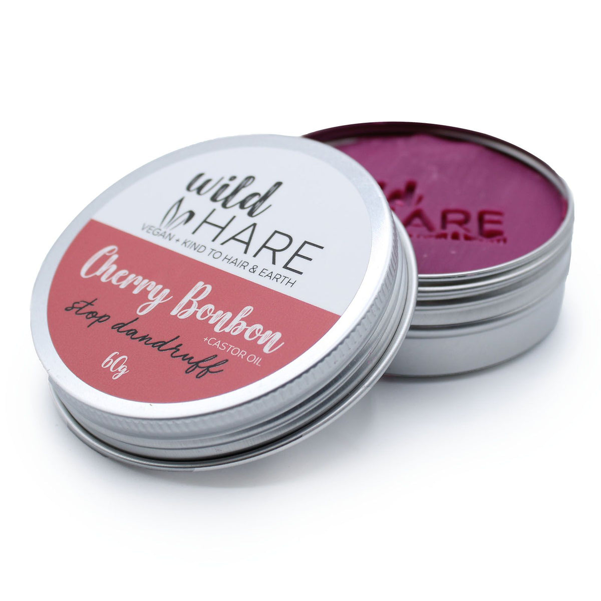 Wild Hare Cherry Bonbon solid shampoo bar and tin