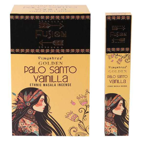 Golden Palo Santo & Vanilla Incense Sticks