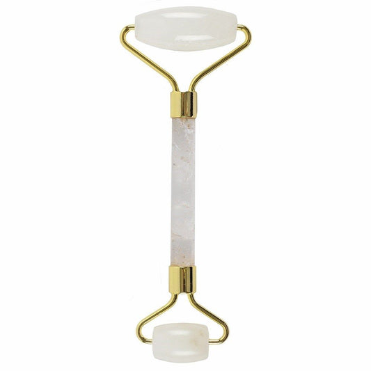 Clear Quartz Crystal Dual Face Roller