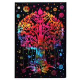Large Bodhi Tree & Buddha Cotton Wall Hanging