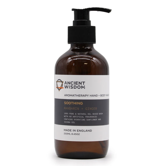 Mandarin and Ginger Aromatherapy Hand and Body Wash 250ml
