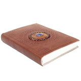 Leather Lapis Crystal Notebook
