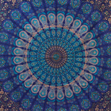 Blue Mandala Medium Cotton Wall Hanging