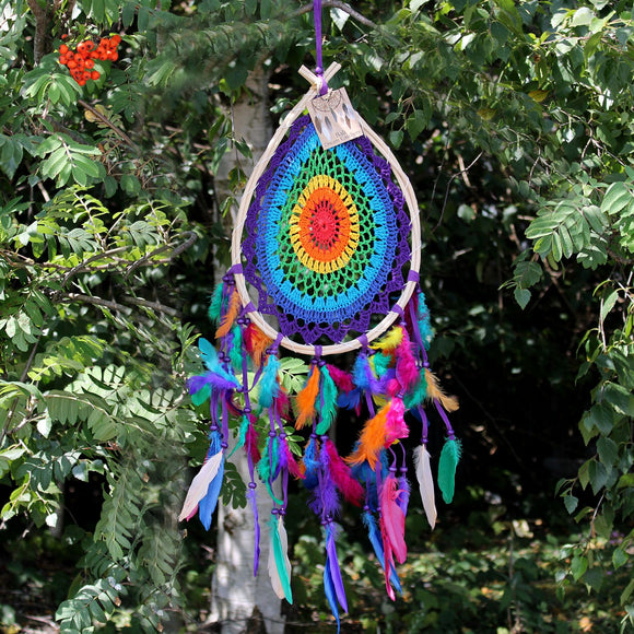 Rainbow Teardrop Dreamcatcher (Large)