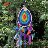 Rainbow Teardrop Dreamcatcher (Large)