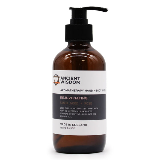 Sandalwood and Rose Aromatherapy Hand and Body Wash 250ml