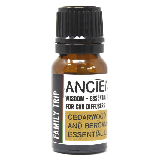 Aromatherapy Family Trip Car Blend 10ml - Cedarwood & Bergamot
