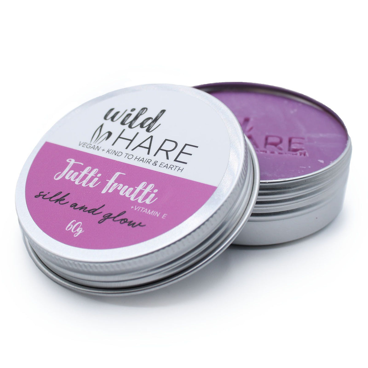 Tutti Frutti solid shampoo bar in open tin