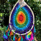 Rainbow Teardrop Dreamcatcher (Large)