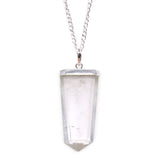 Crystal Flat Point Necklace - Rock Quartz