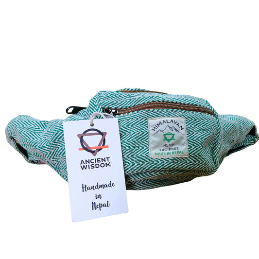 Sage Green Cotton & Hemp Bum Bag