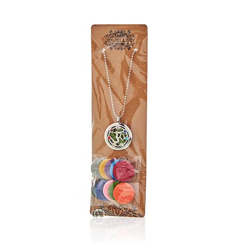 Hamsa Chakra aromatherapy necklace packaging