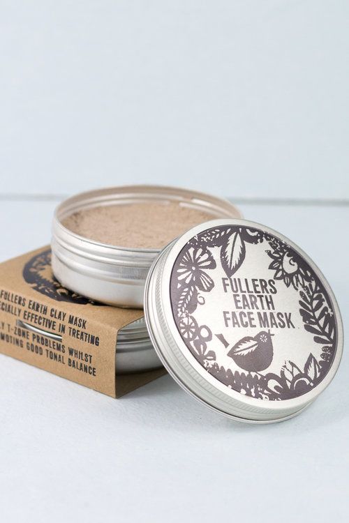 Agnes + Cat Fuller's Earth Face Mask tin and natural kraft sleeve