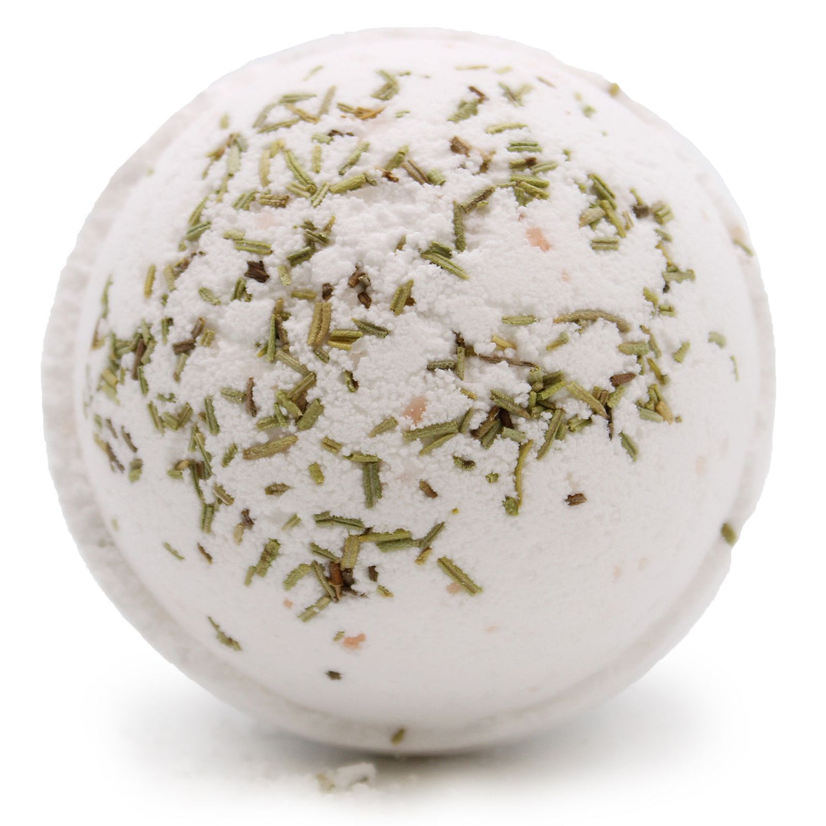 Clarity Himalayan Salt Bath Bomb with rosemary botanical pieces