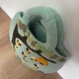 Tree and Bees Felt Bag