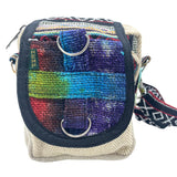 Tie-dye Natural Hemp Crossbody Bag
