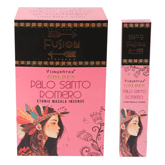 Vijayshree Golden Fusion Palo Santo and Rosemary incense 15g