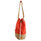 Namaste Hand Natural Backpack - Orange Stonewash