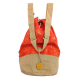 Namaste Hand Natural Backpack - Orange Stonewash