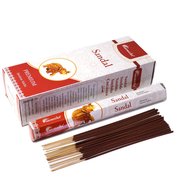 Aromatika Charcoal Free Hex Incense Sticks - Sandal