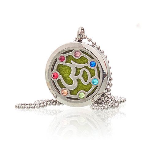 Om Chakra Aromatherapy Jewellery Necklace 30mm