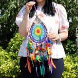 Rainbow Teardrop Dreamcatcher (Medium)