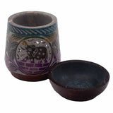 Large Soapstone Oil Burner - Elephant - Five Colours