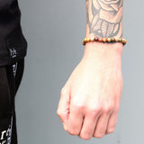 18K Gold Plated Crystal String Bracelet - Tiger Eye