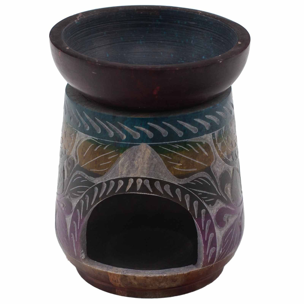 Large Soapstone Oil Burner - Elephant - Five Colours