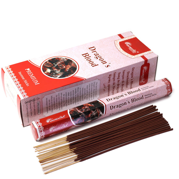 Aromatika Charcoal Free Hex Incense Sticks - Dragon's Blood