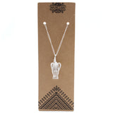 Crystal Angel Necklace - Clear Quartz