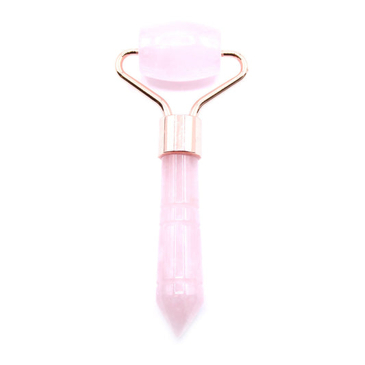 Rose Quartz Crystal Mini Roller