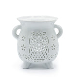 White Owl Cauldron Oil Burner
