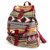 Jacquard Brown Backpack