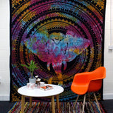 Double Elephant Tie-Dye Wall Hanging