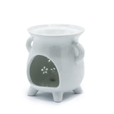 White Owl Cauldron Oil Burner
