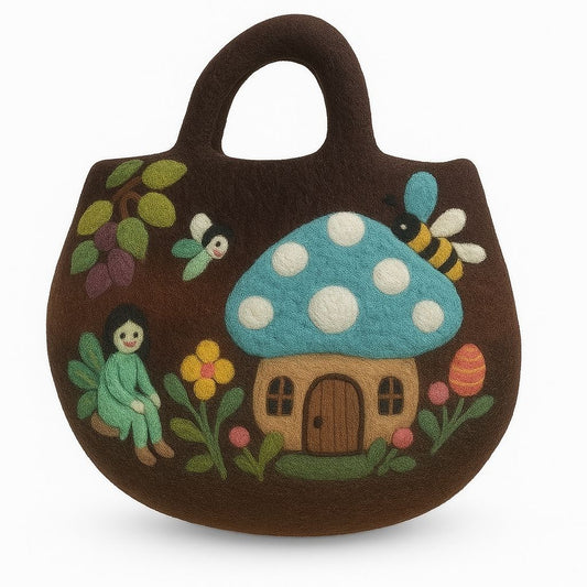 Fairy Garden Felt Bag